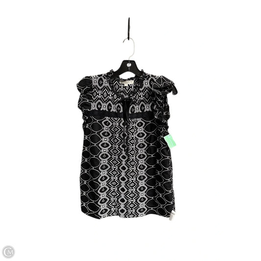 Top Sleeveless By Loft In Black, Size: S