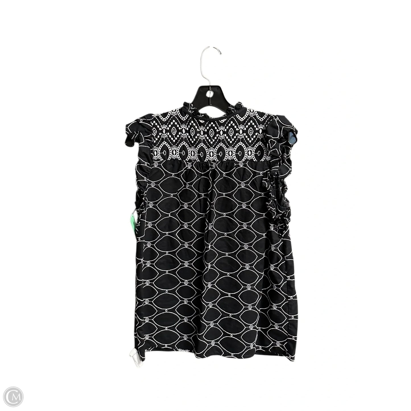 Top Sleeveless By Loft In Black, Size: S