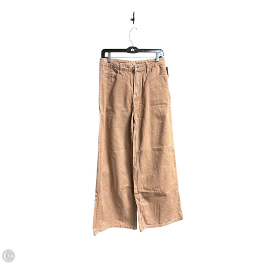 Jeans Wide Leg By Listicle In Brown, Size: 4