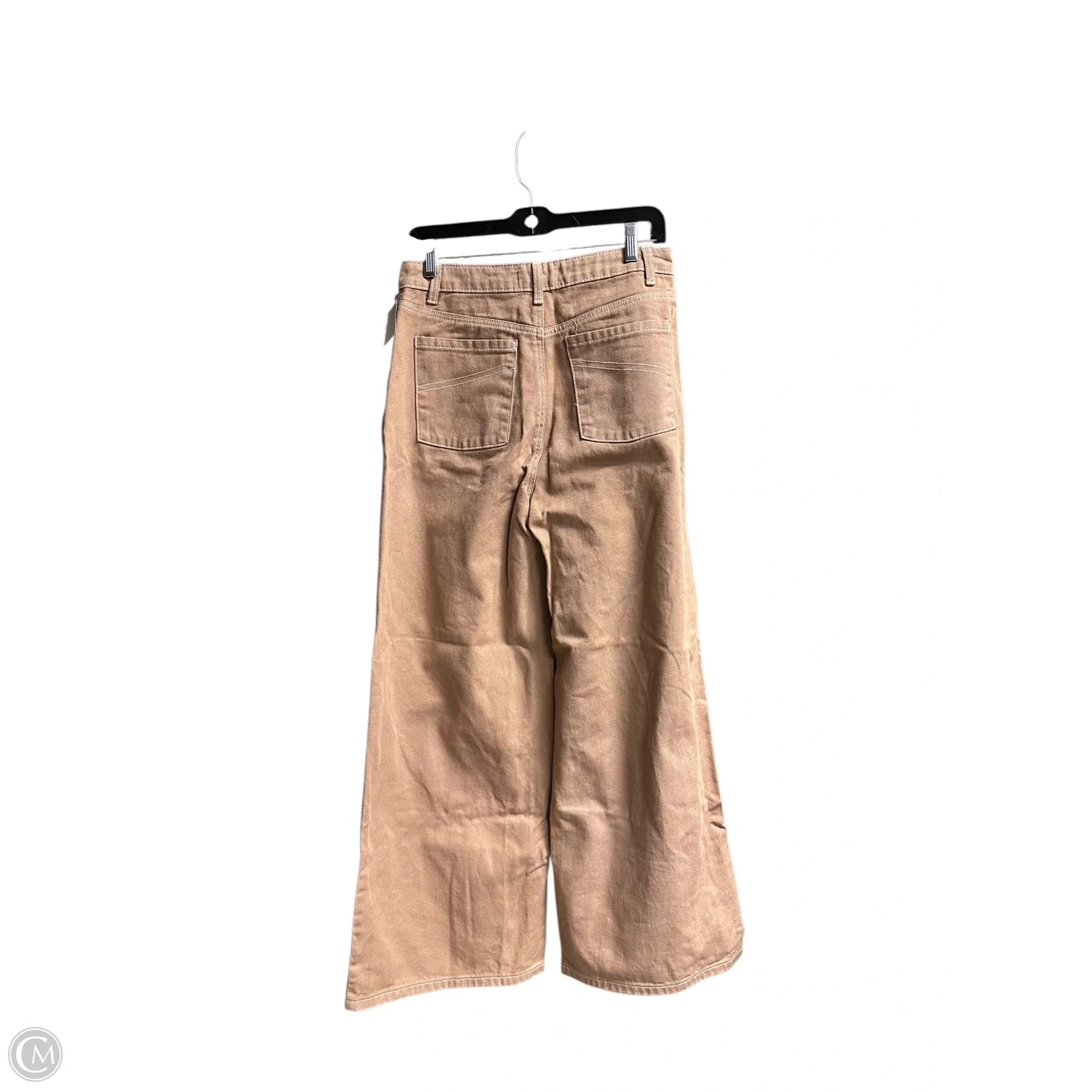 Jeans Wide Leg By Listicle In Brown, Size: 4