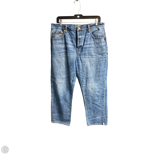 Jeans Designer By Tory Burch In Blue Denim, Size: 12