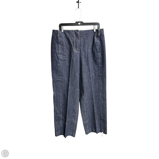 Pants Designer By Tory Burch In Blue Denim, Size: 12