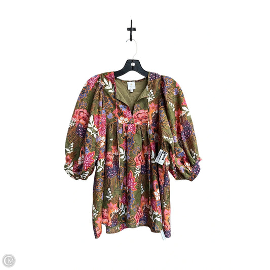Top 3/4 Sleeve By J.marie In Multi-colored, Size: Xs