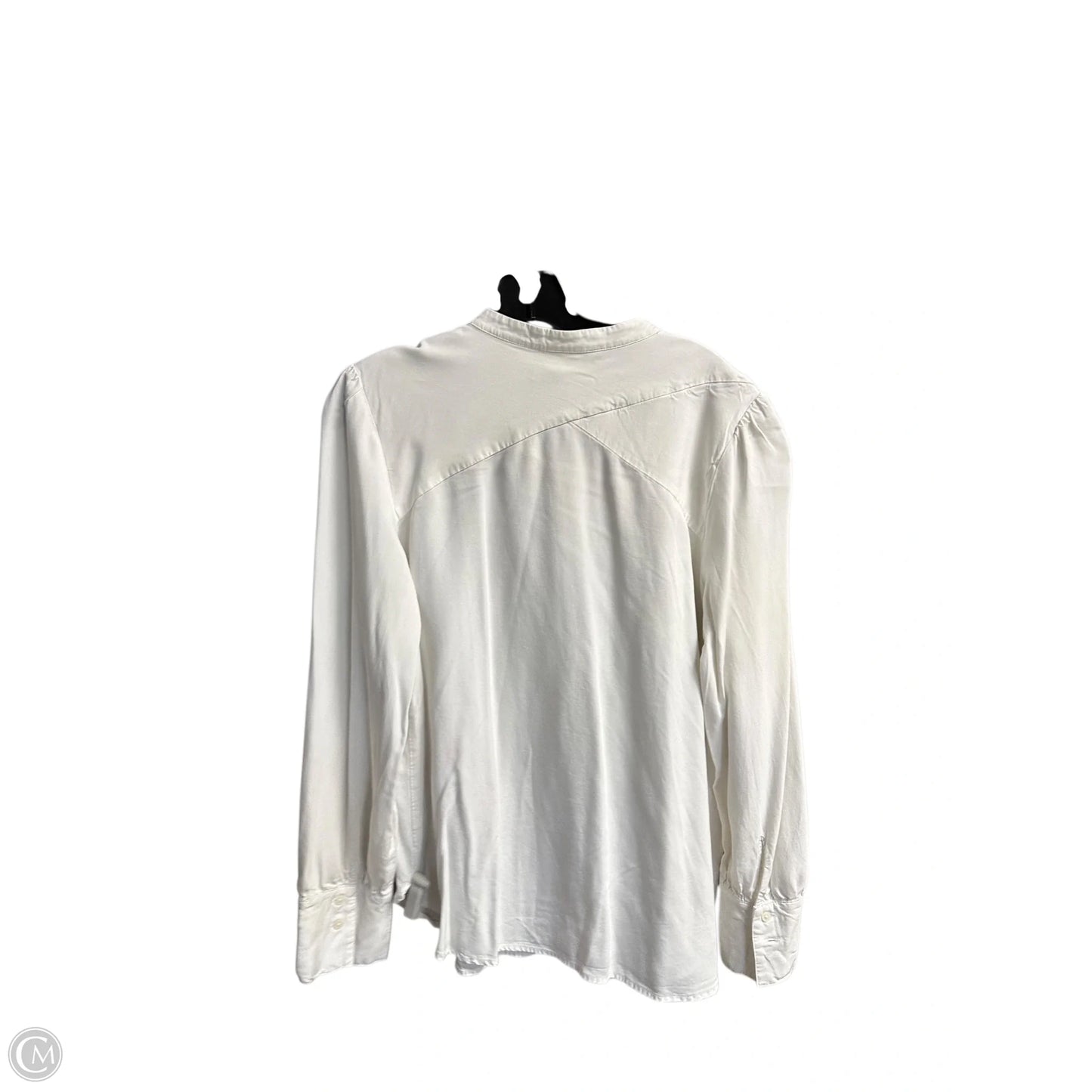 Top Long Sleeve By Loft In White, Size: Xl