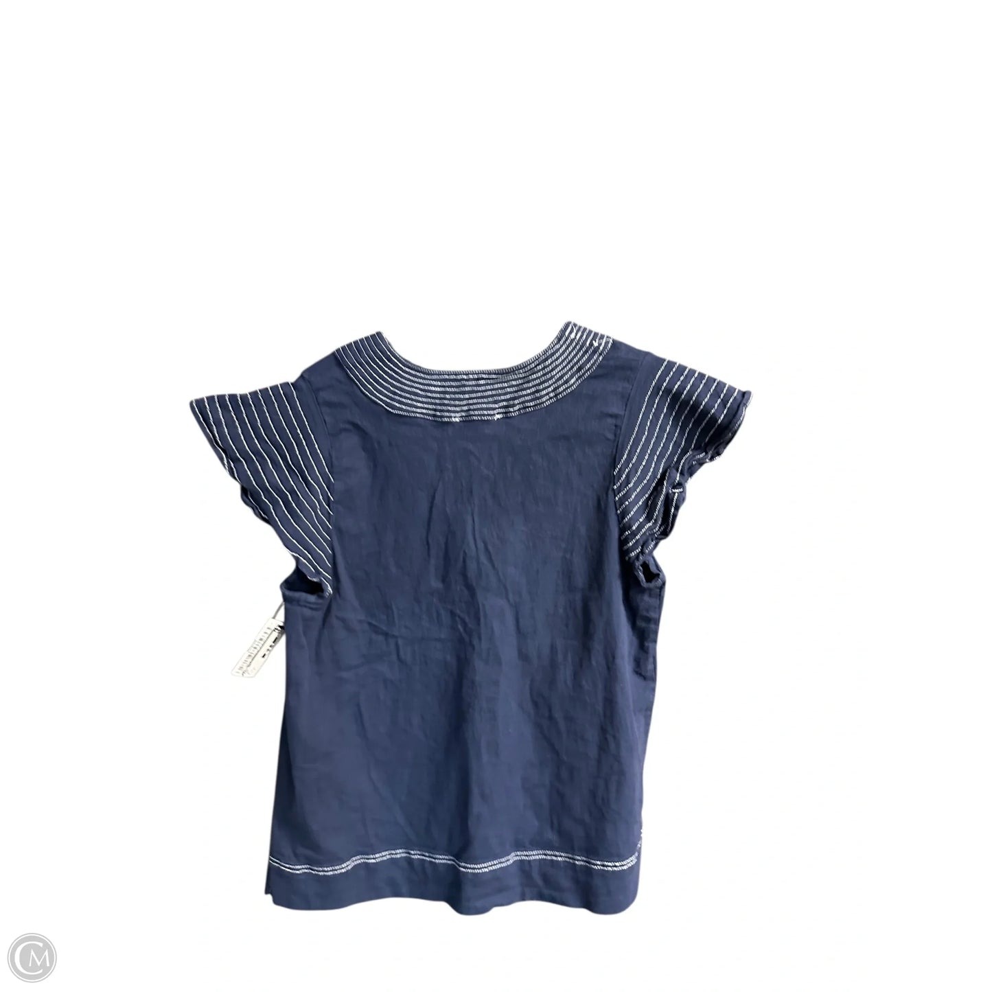 Top Short Sleeve By Thml In Navy, Size: S