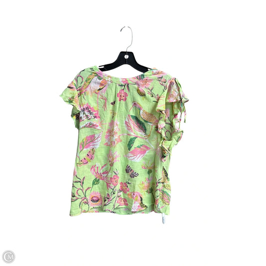 Top Short Sleeve By Banjanan In Geometric Pattern, Size: S