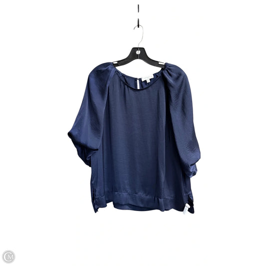 Top 3/4 Sleeve By Umgee In Navy, Size: Xl