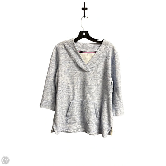 Top 3/4 Sleeve By Talbots In Blue, Size: L