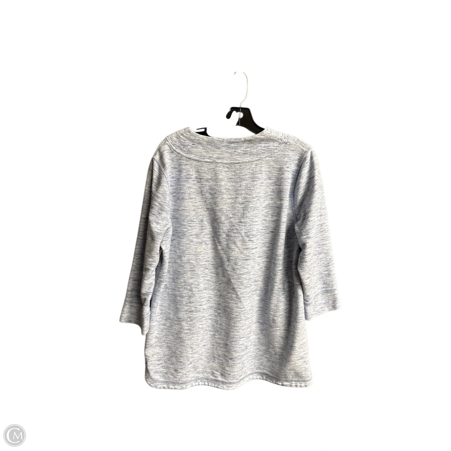 Top 3/4 Sleeve By Talbots In Blue, Size: L