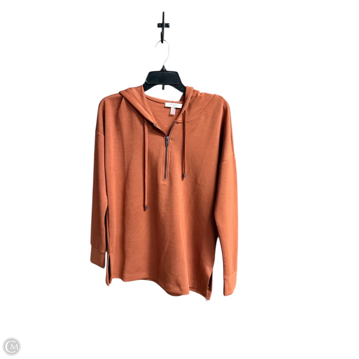 Sweatshirt Hoodie By Cable And Gauge In Brown, Size: S