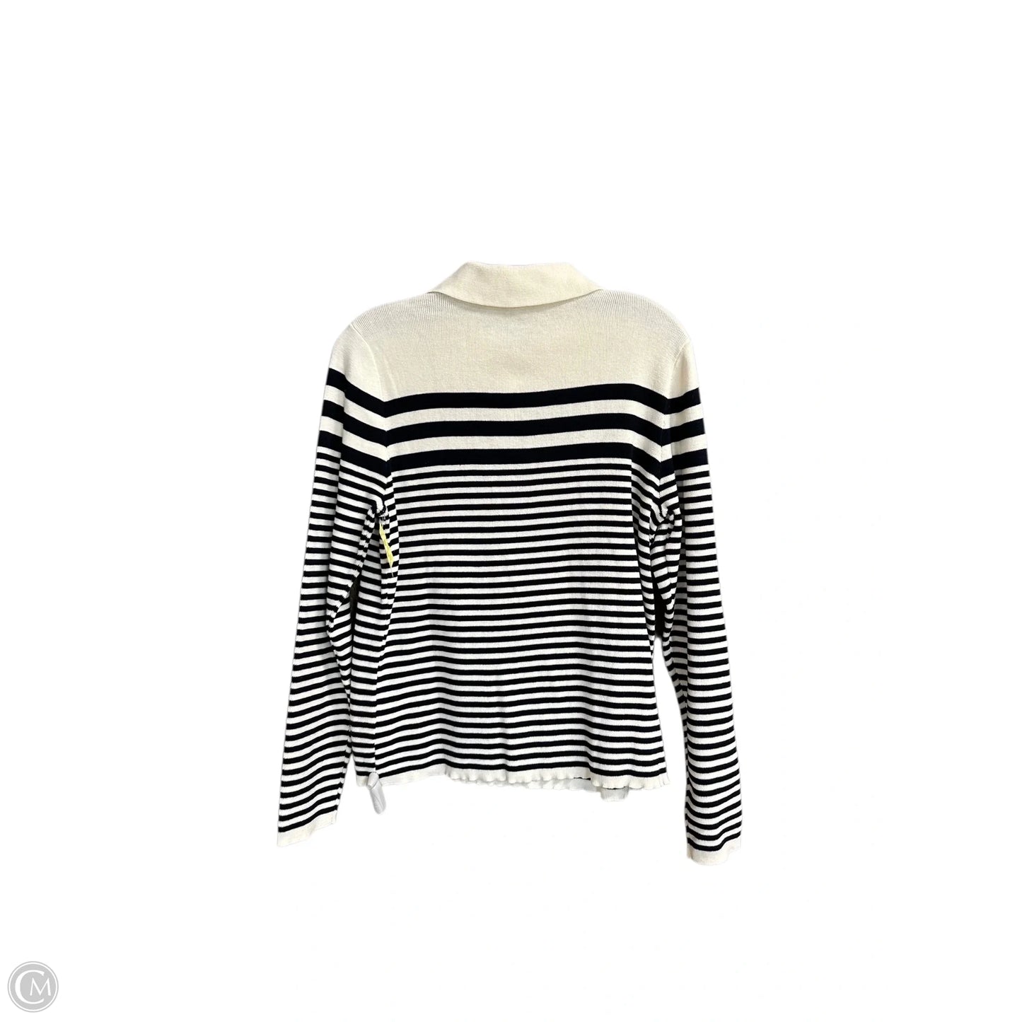 Sweater By Talbots In Striped Pattern, Size: L