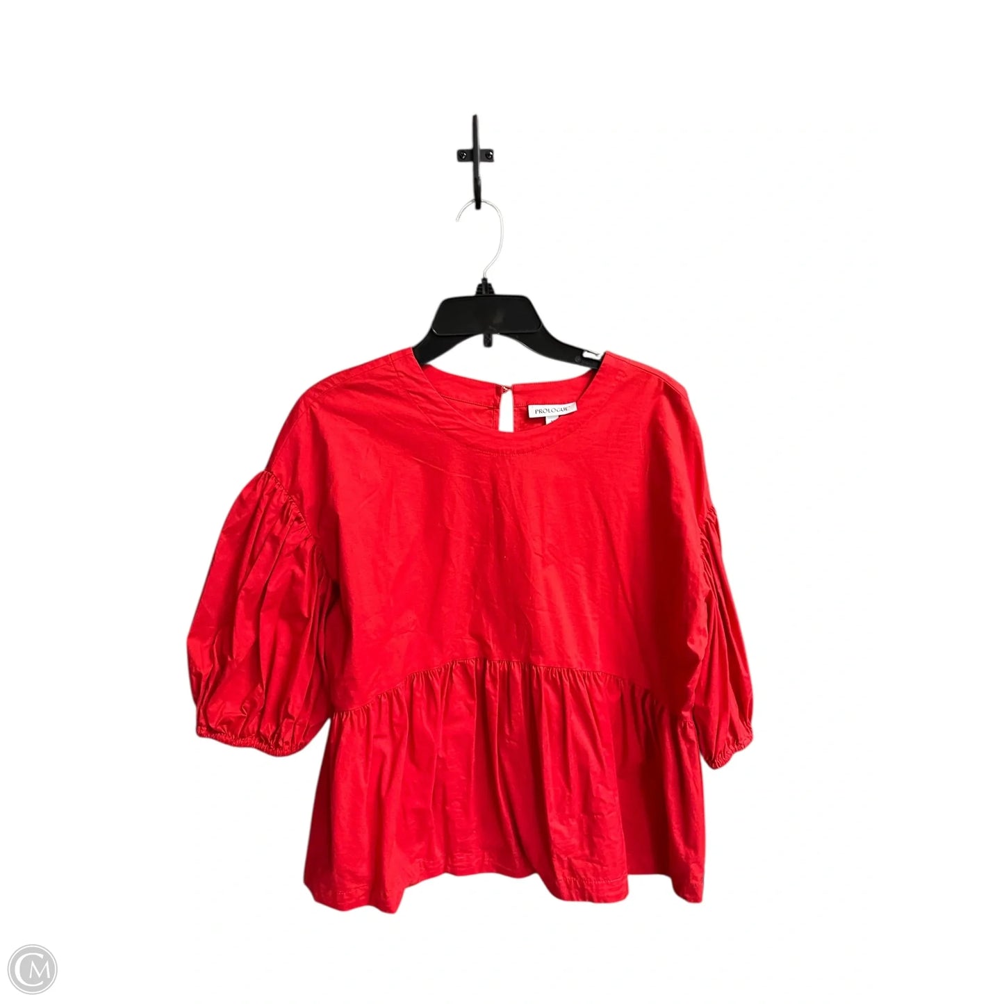 Top Short Sleeve By Prologue In Red, Size: M