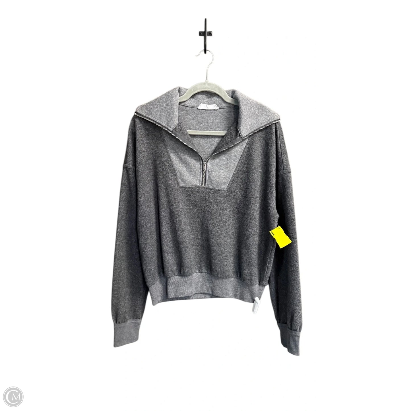Sweatshirt Collar By Double Zero In Grey, Size: S