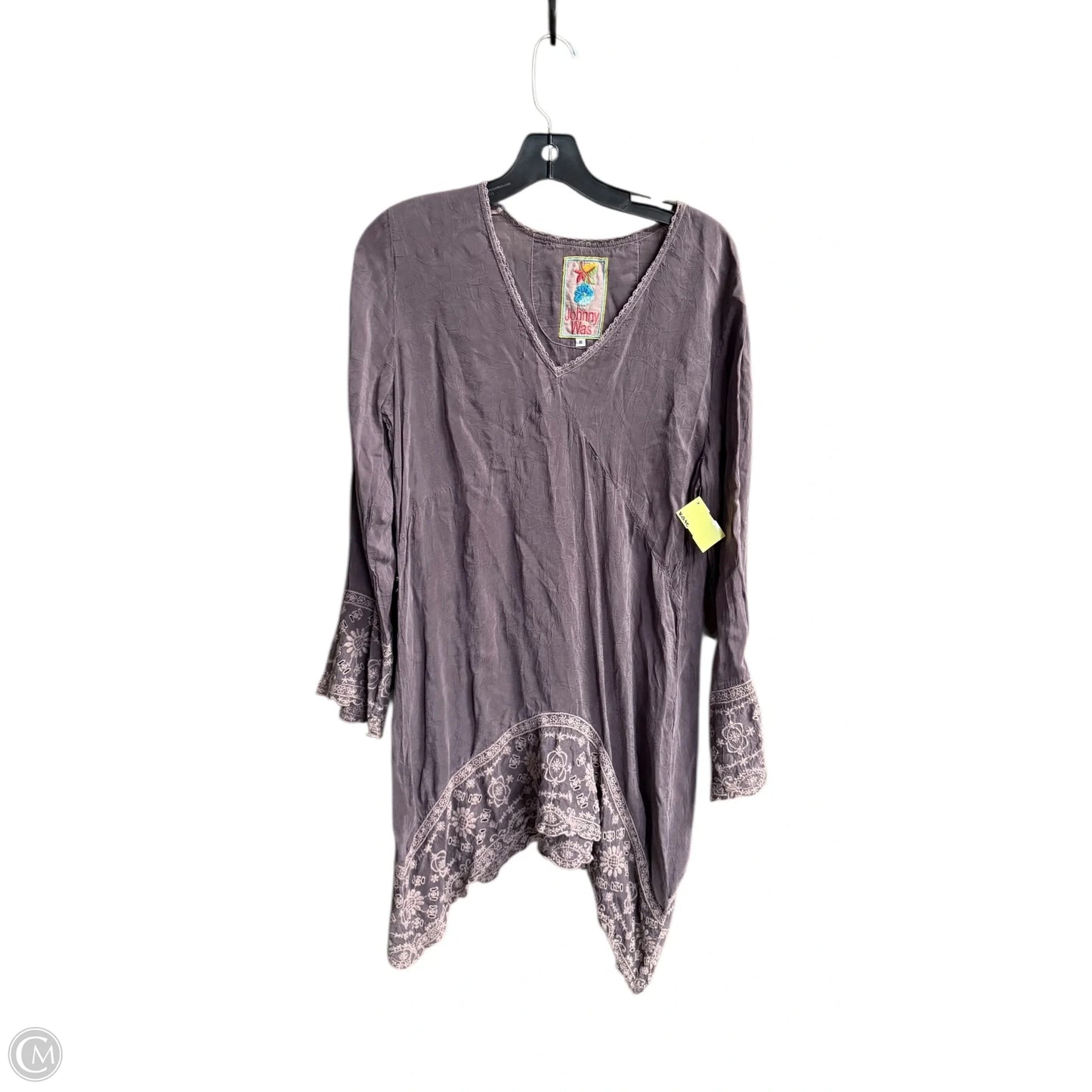 Top Long Sleeve By Johnny Was In Grey, Size: S