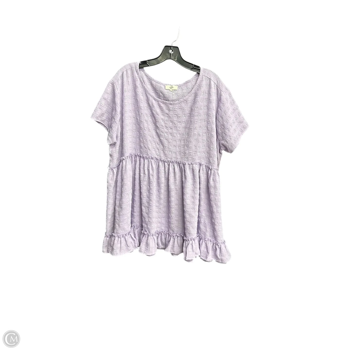 Top Short Sleeve By Entro In Purple, Size: Xl