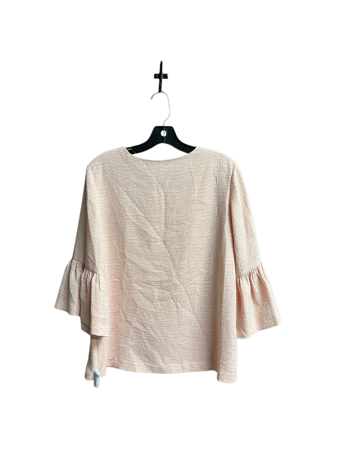 Top 3/4 Sleeve By Calvin Klein In Pink, Size: S