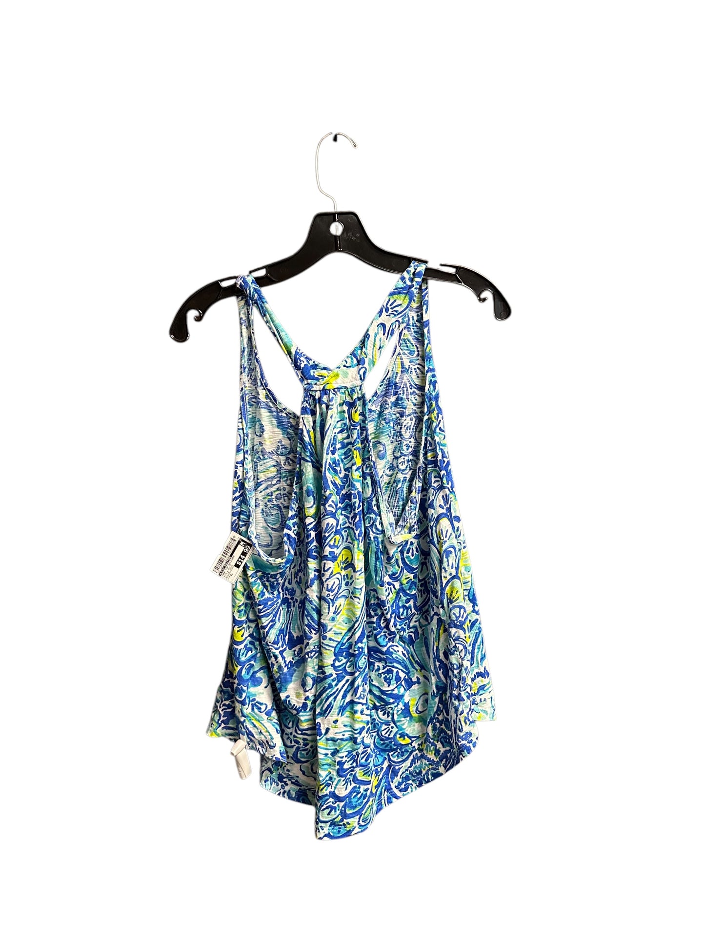 Tank Top Designer By Lilly Pulitzer In Blue & White, Size: Xl