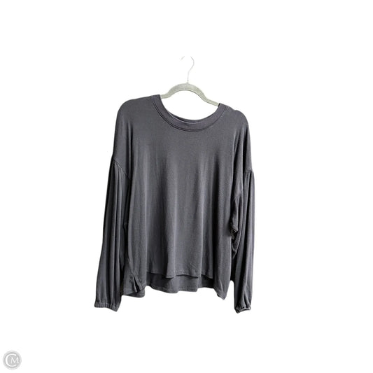 Top Long Sleeve By Madewell In Grey, Size: L