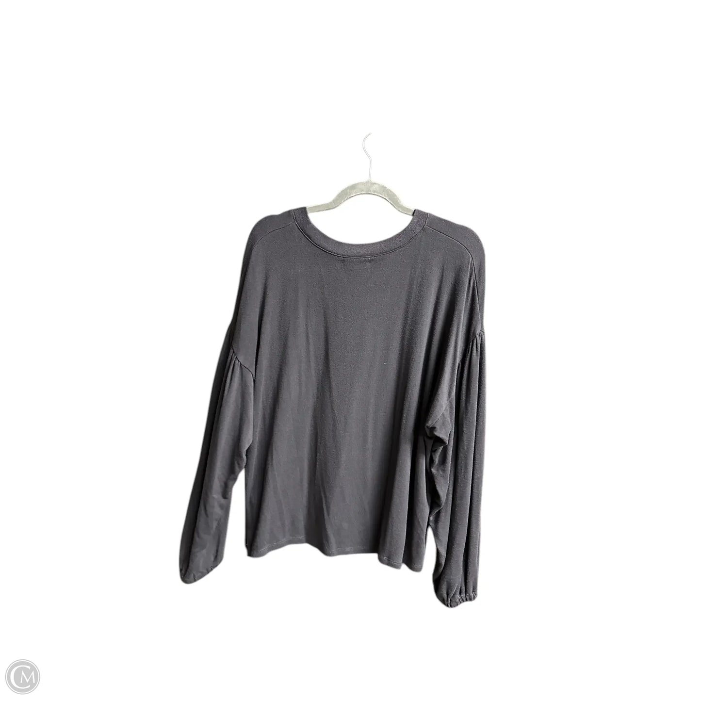 Top Long Sleeve By Madewell In Grey, Size: L