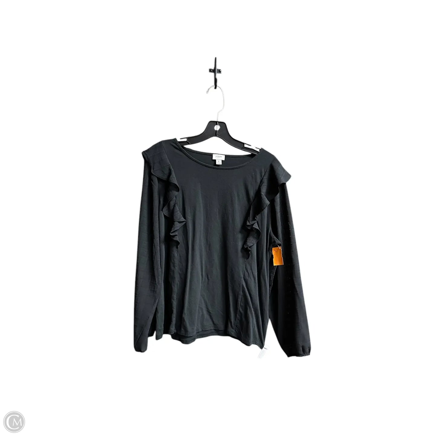 Top Long Sleeve By J. Crew In Black, Size: L