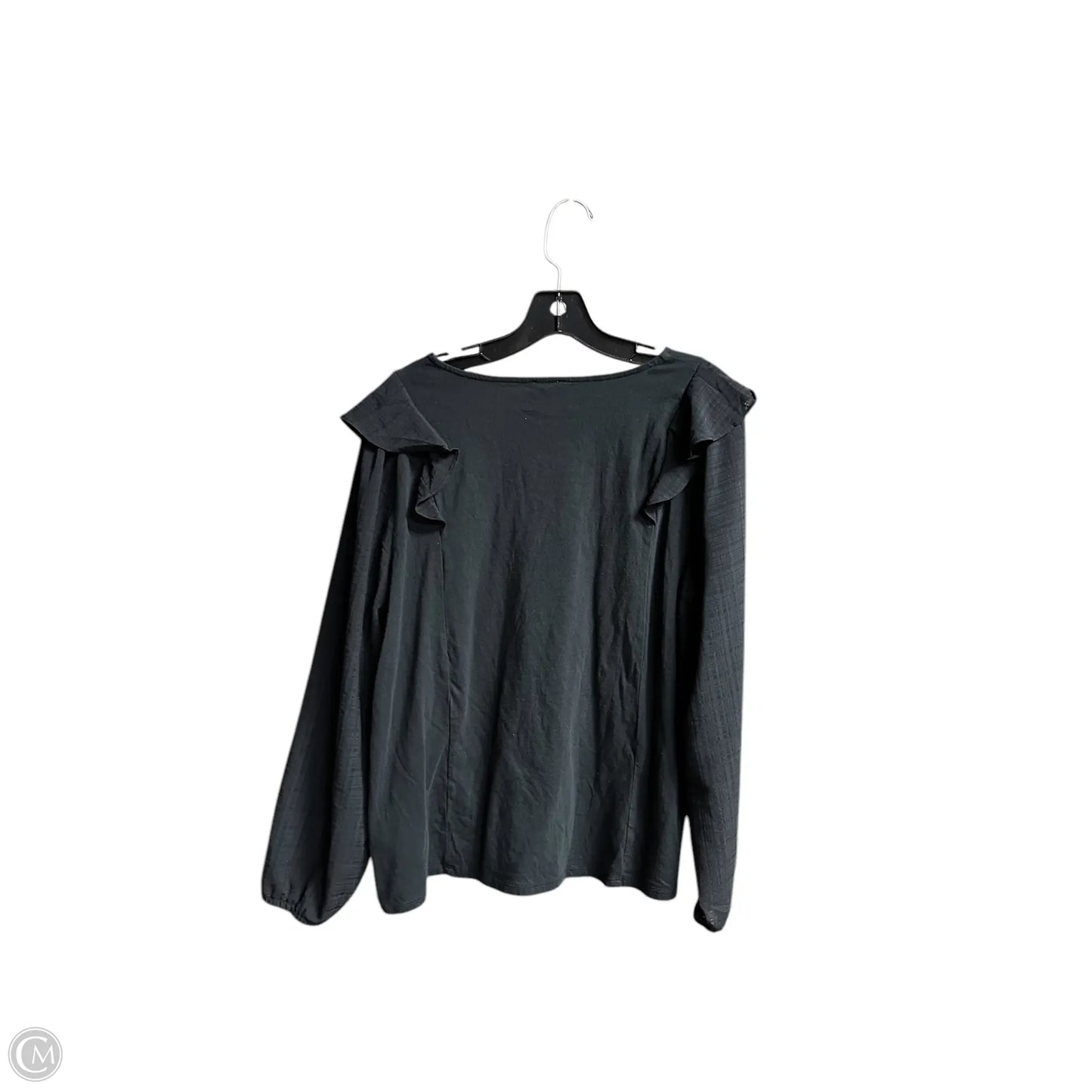 Top Long Sleeve By J. Crew In Black, Size: L