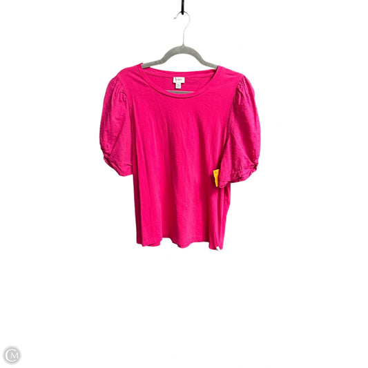 Top Short Sleeve By J. Crew In Pink, Size: L