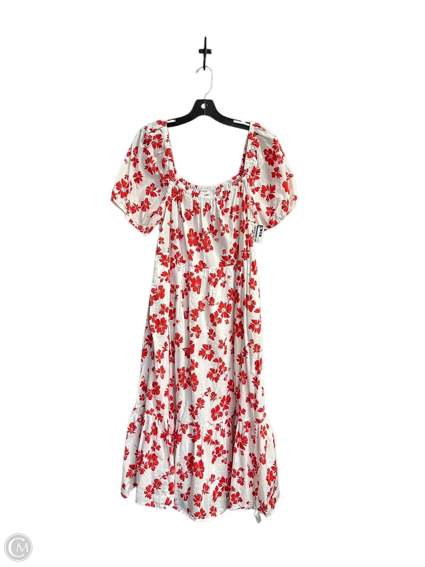 Dress Casual Midi By J. Crew In White, Size: L