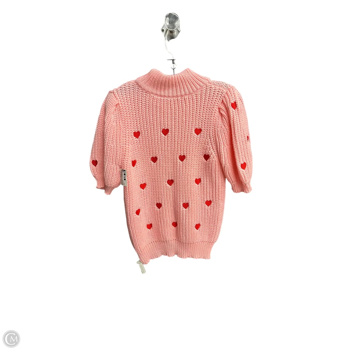 Sweater Short Sleeve By English Factory In Pink, Size: S