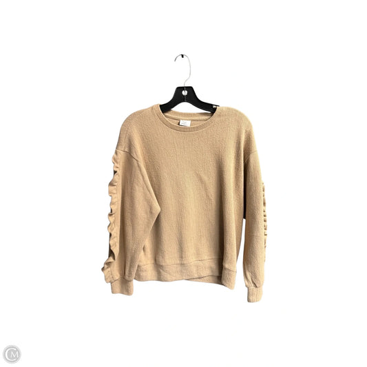 Top Long Sleeve By A New Day In Tan, Size: S