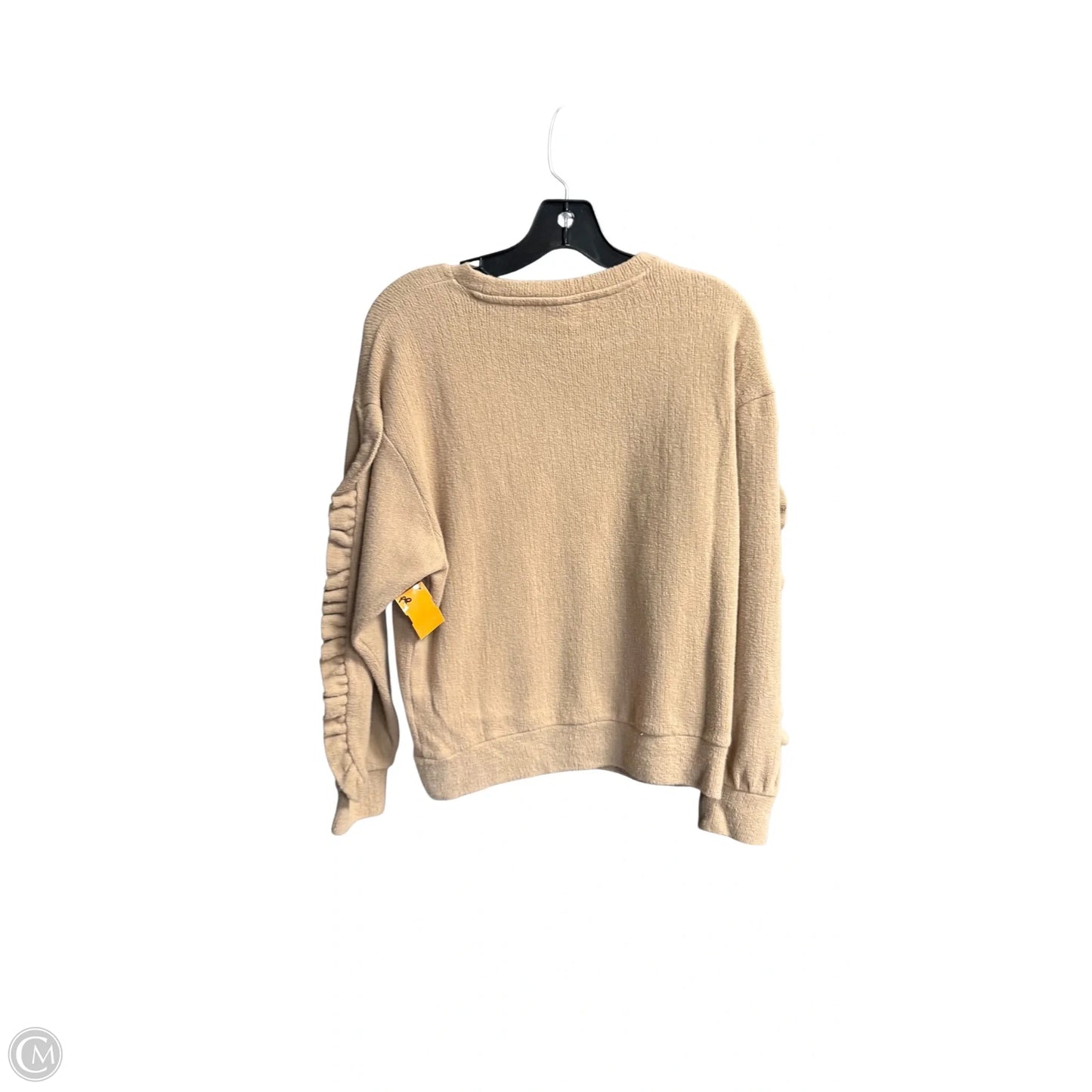 Top Long Sleeve By A New Day In Tan, Size: S
