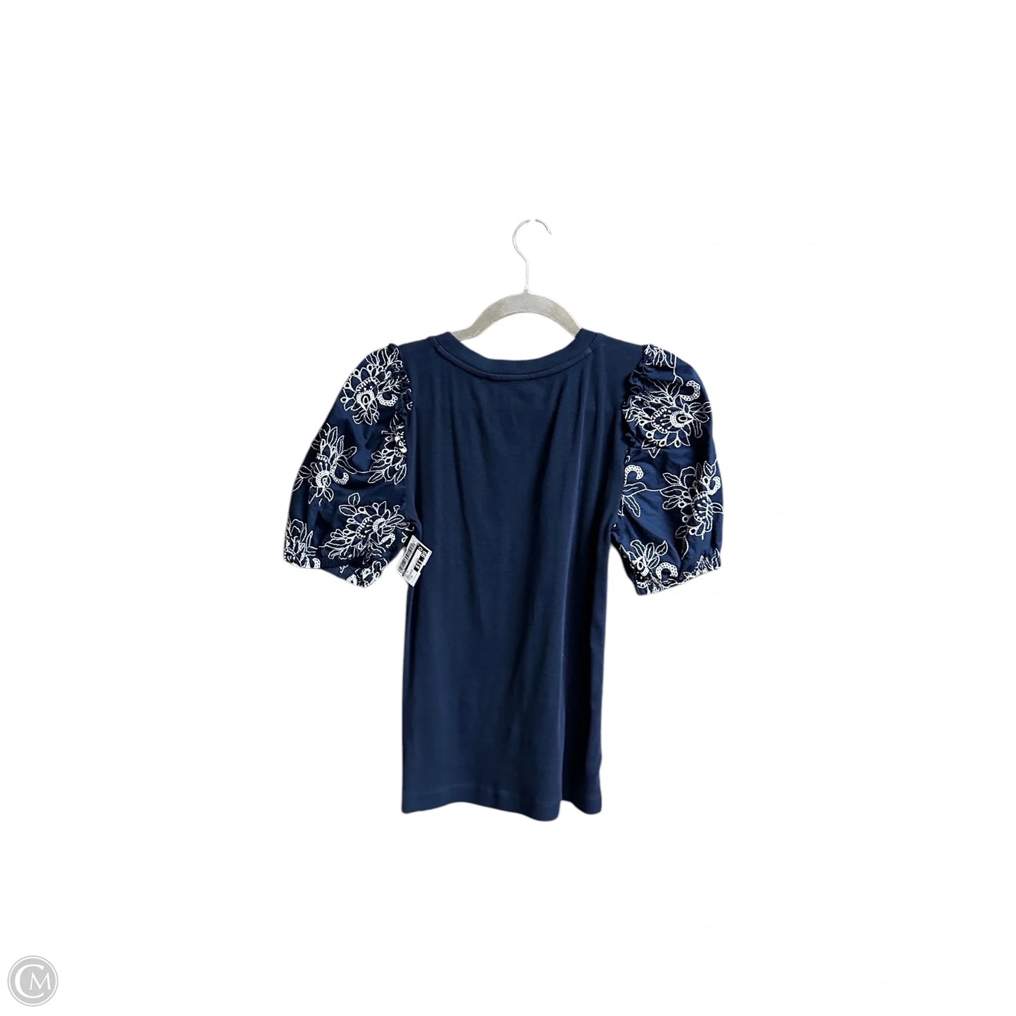 Top Short Sleeve By Loft In Navy, Size: Xs