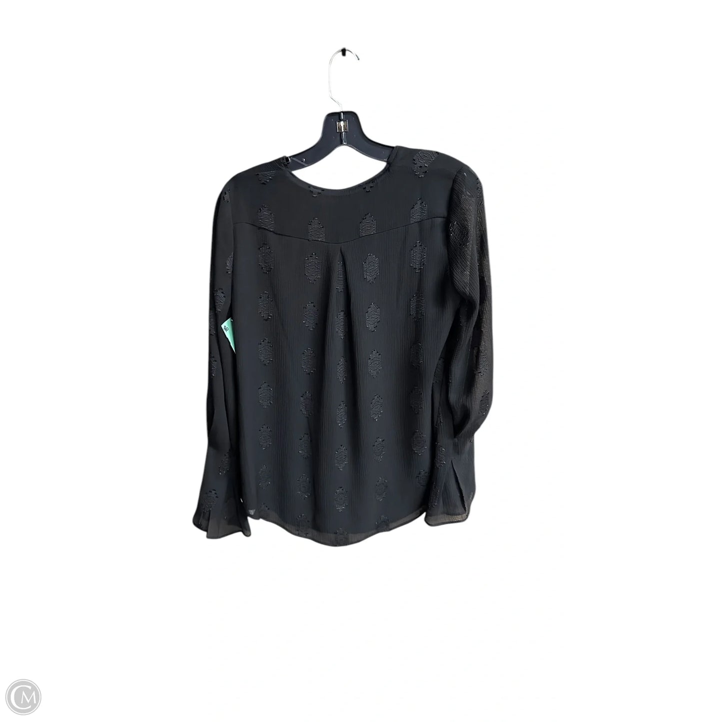 Top Long Sleeve By White House Black Market In Black, Size: Xs