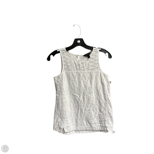 Top Sleeveless By J. Crew In White, Size: Xs