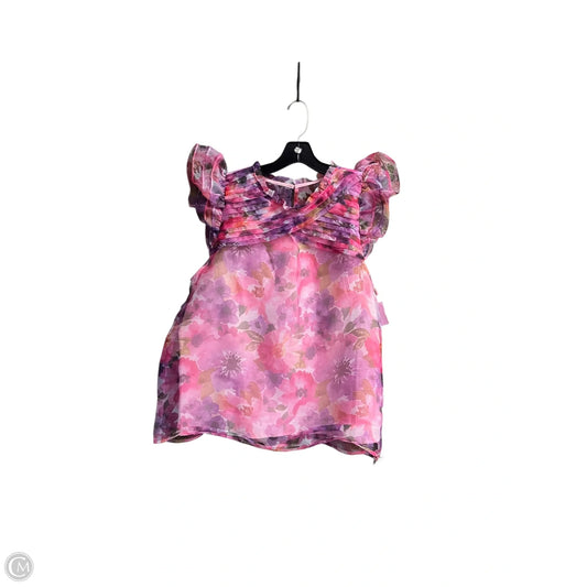 Top Sleeveless By Entro In Floral Print, Size: L