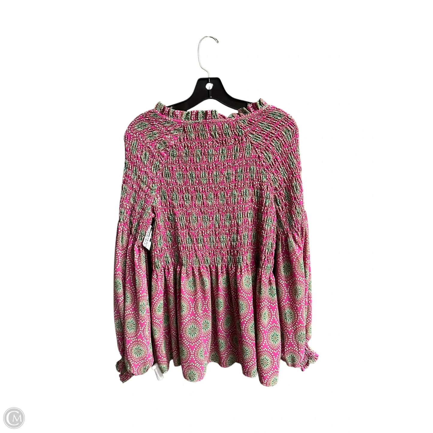 Top Long Sleeve By Rose And Olive In Pink, Size: M