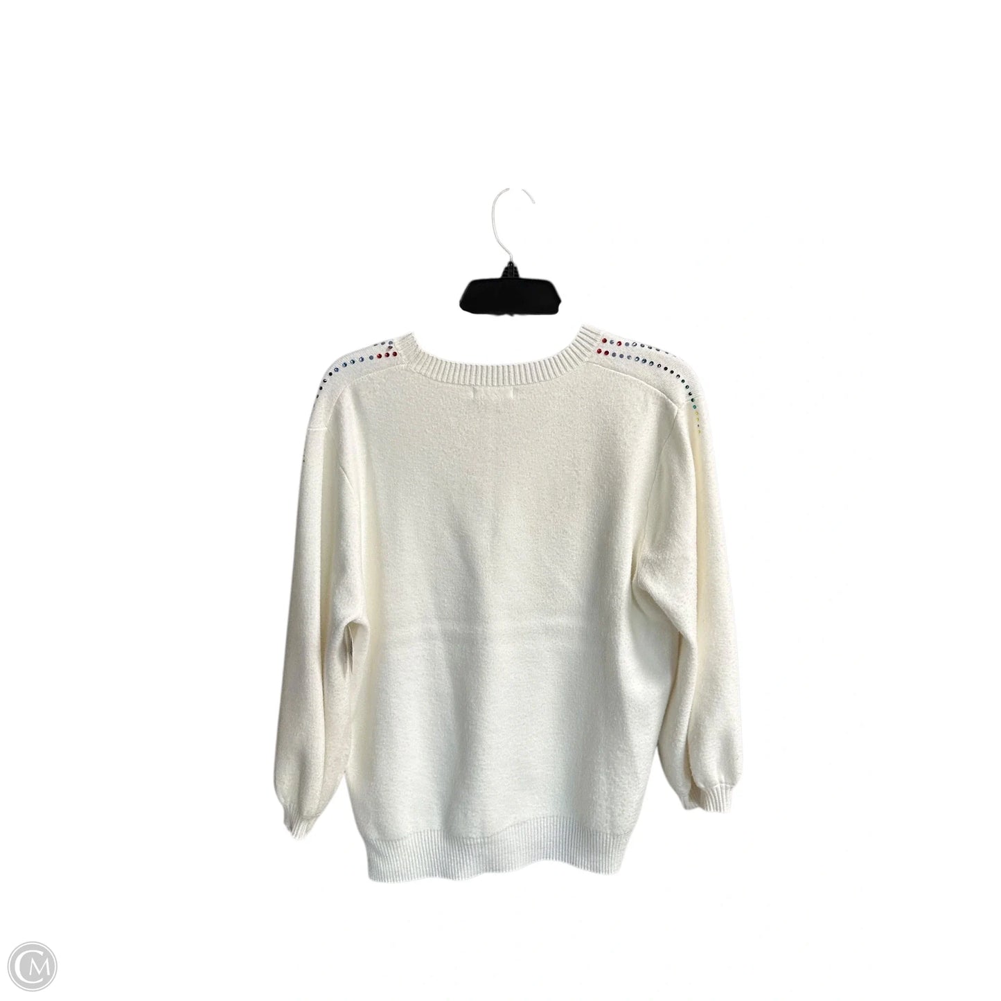 Sweater By Clothes Mentor In White, Size: S