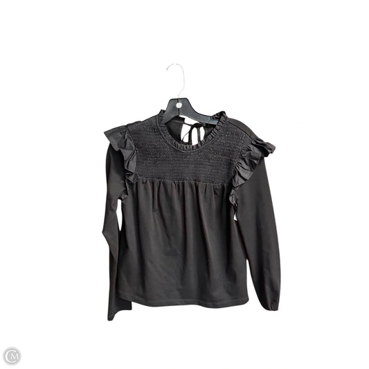 Top Long Sleeve By English Factory In Black, Size: Xs