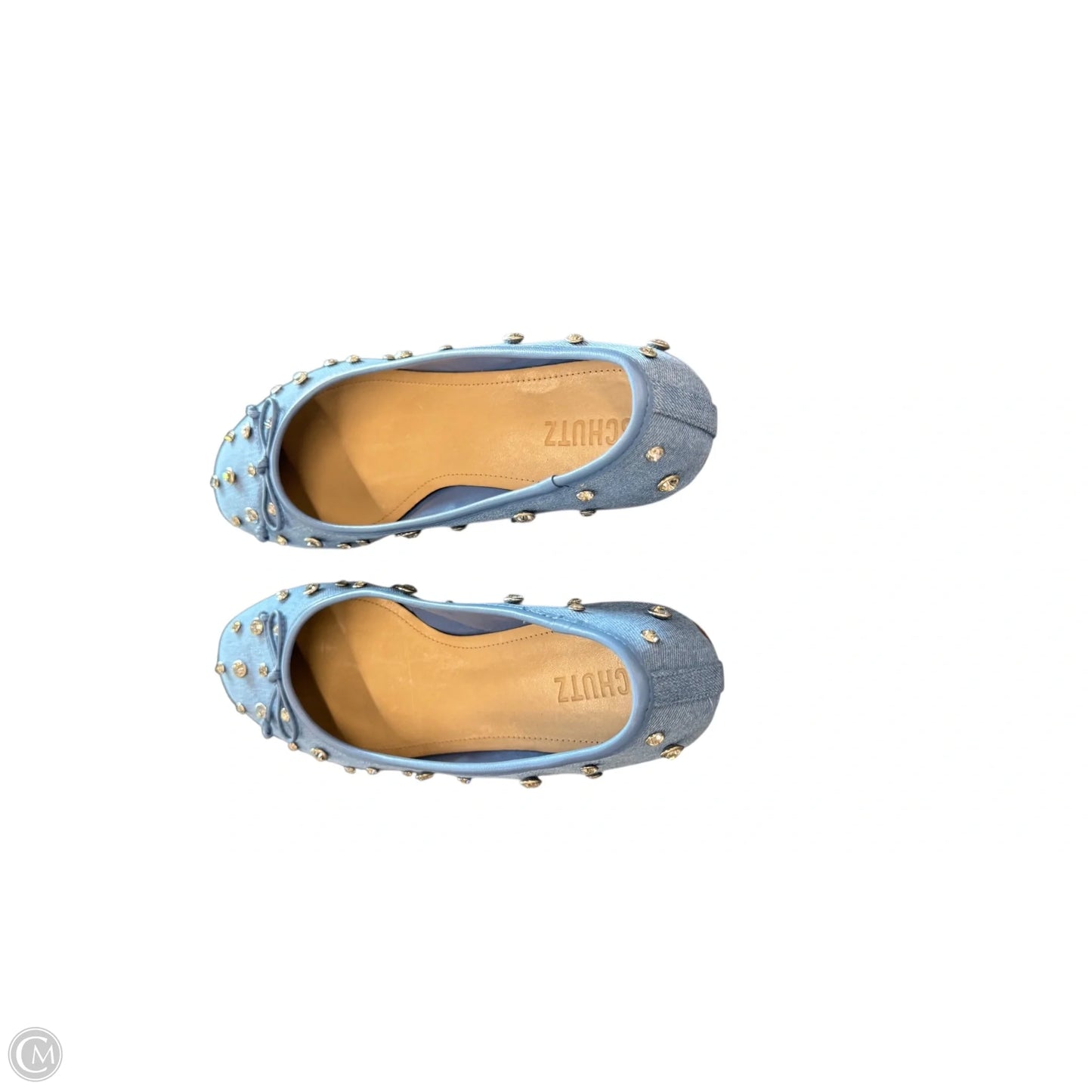 Shoes Flats By Schutz In Blue Denim, Size: 8