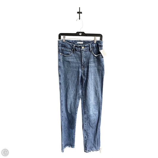Jeans Straight By Good American In Blue Denim, Size: 4