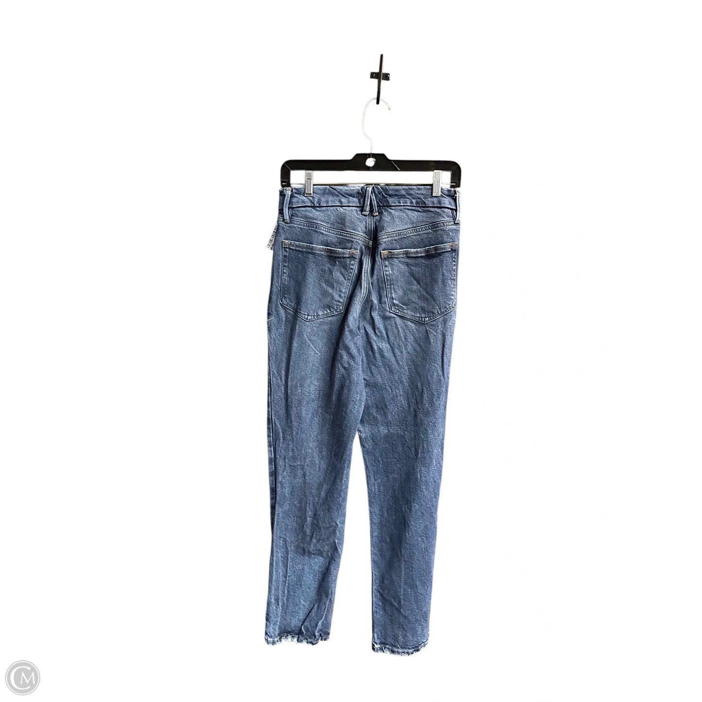 Jeans Straight By Good American In Blue Denim, Size: 4