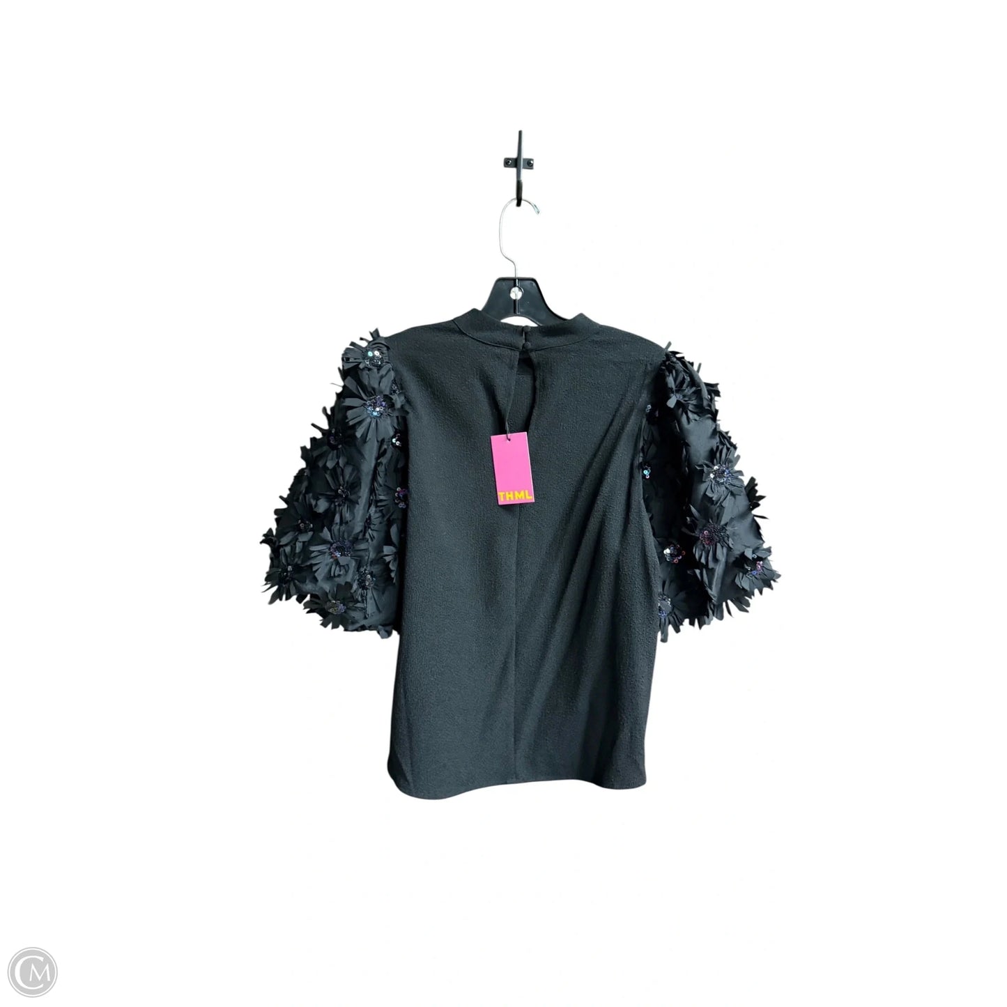 Top Short Sleeve By Thml In Black, Size: S
