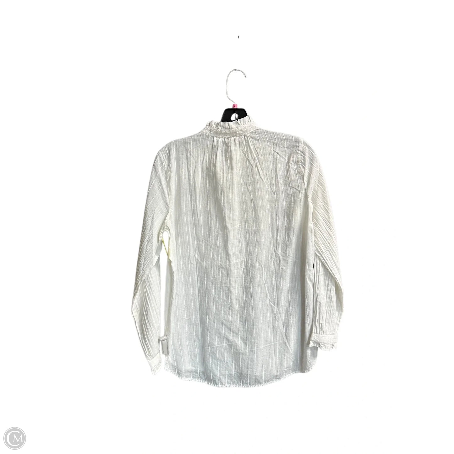 Blouse Long Sleeve By Loft In White, Size: Sp