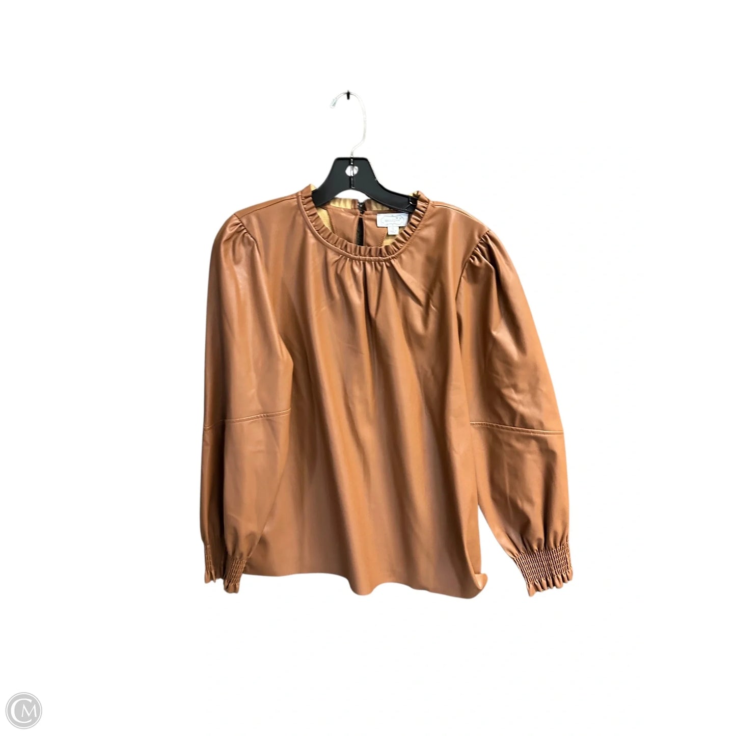 Top Long Sleeve By Mudpie In Brown, Size: S