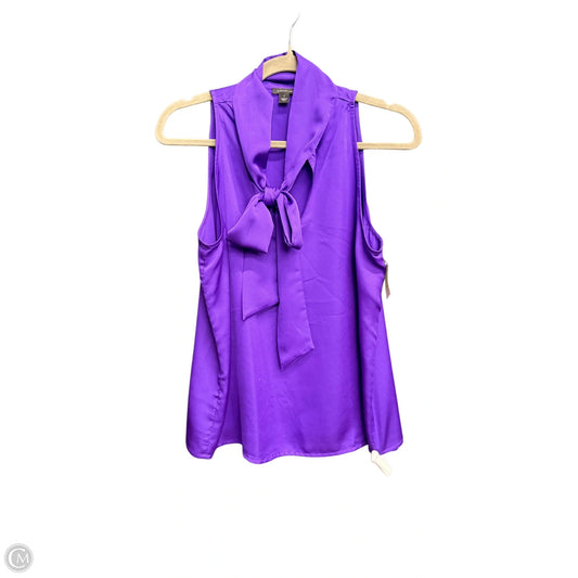 Top Sleeveless By Ann Taylor In Purple, Size: S
