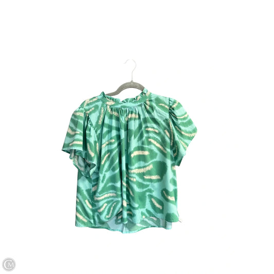 Top Short Sleeve By Thml In Green, Size: S