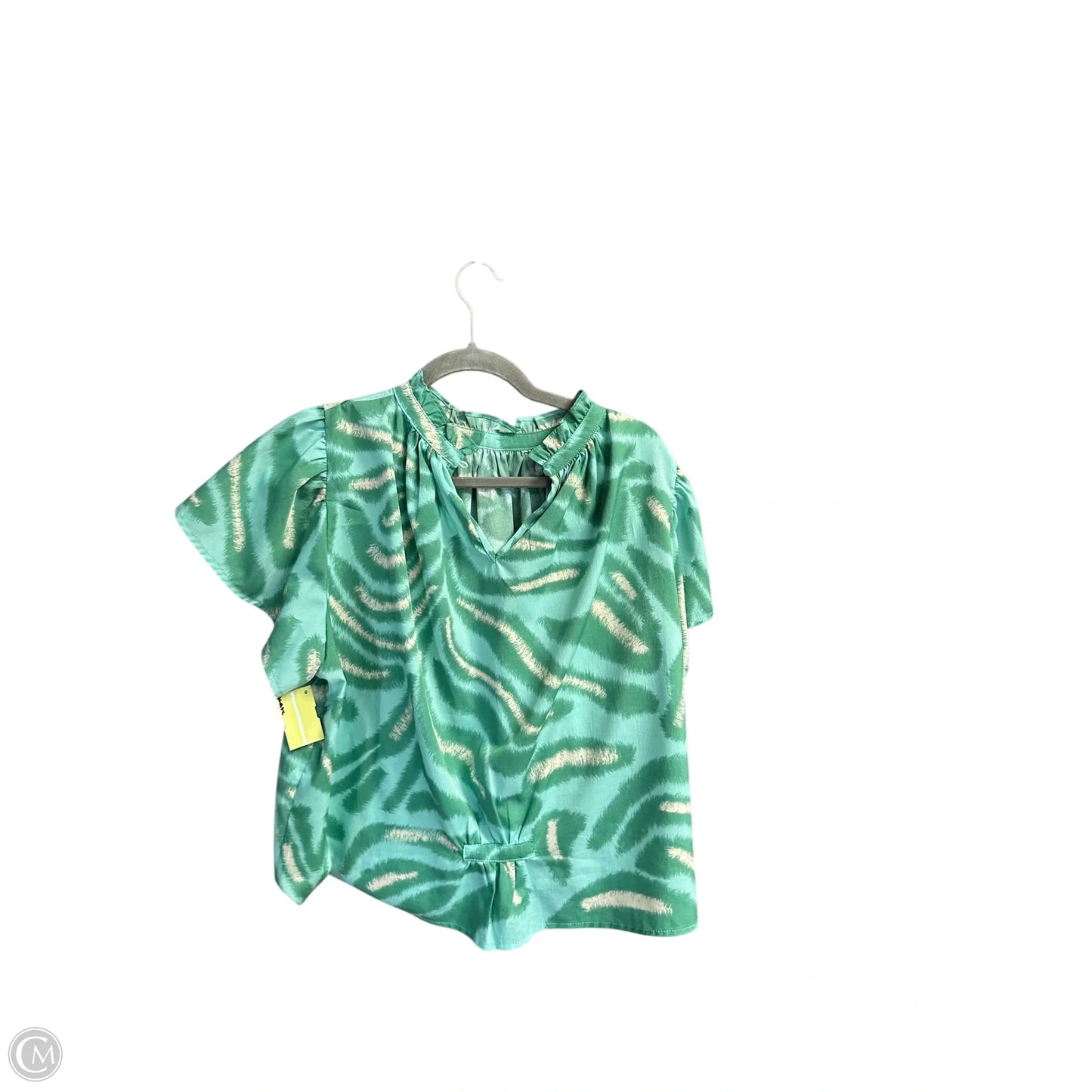 Top Short Sleeve By Thml In Green, Size: S