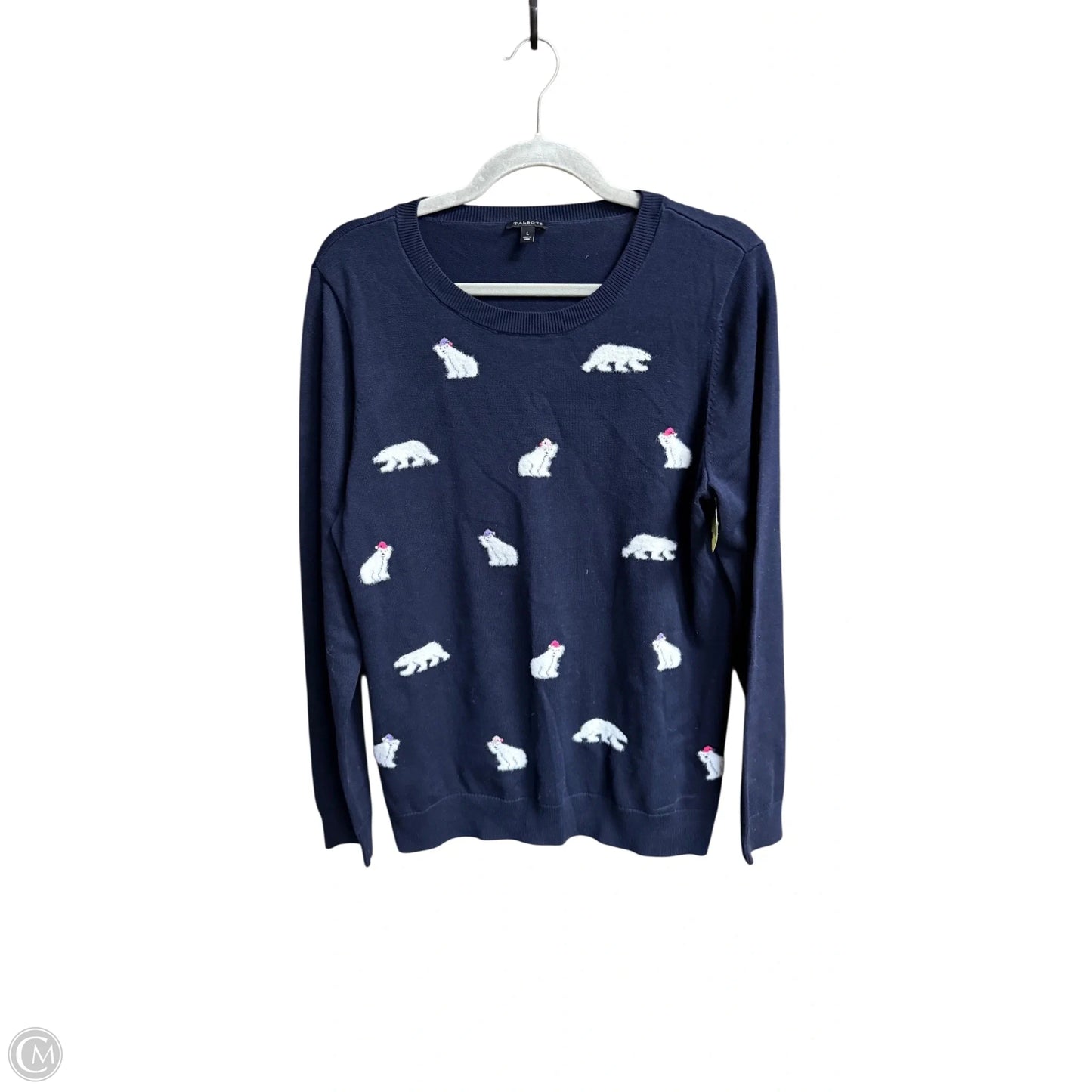 Sweater By Talbots In Navy, Size: L