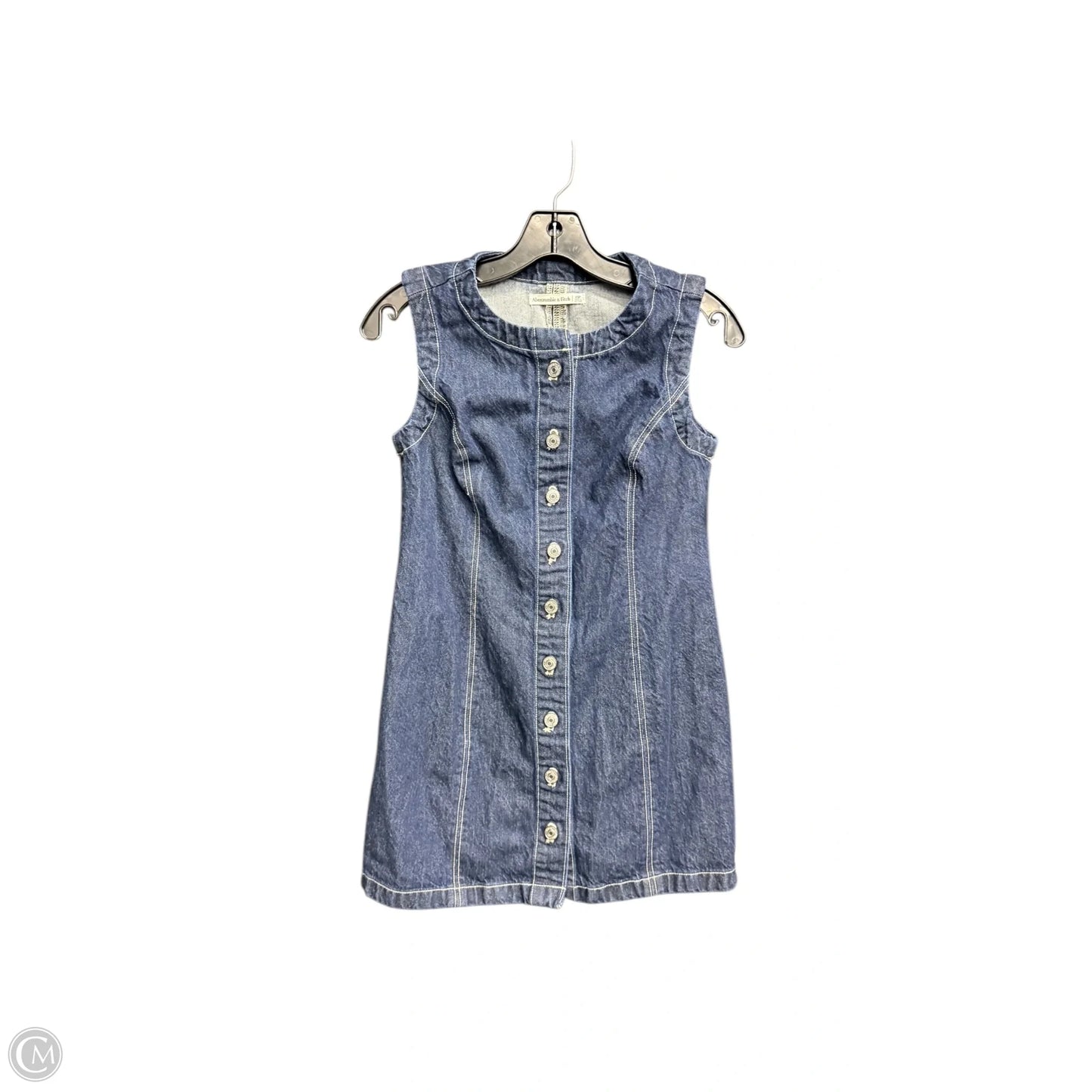 Dress Casual Short By Abercrombie And Fitch In Blue Denim, Size: Xsp