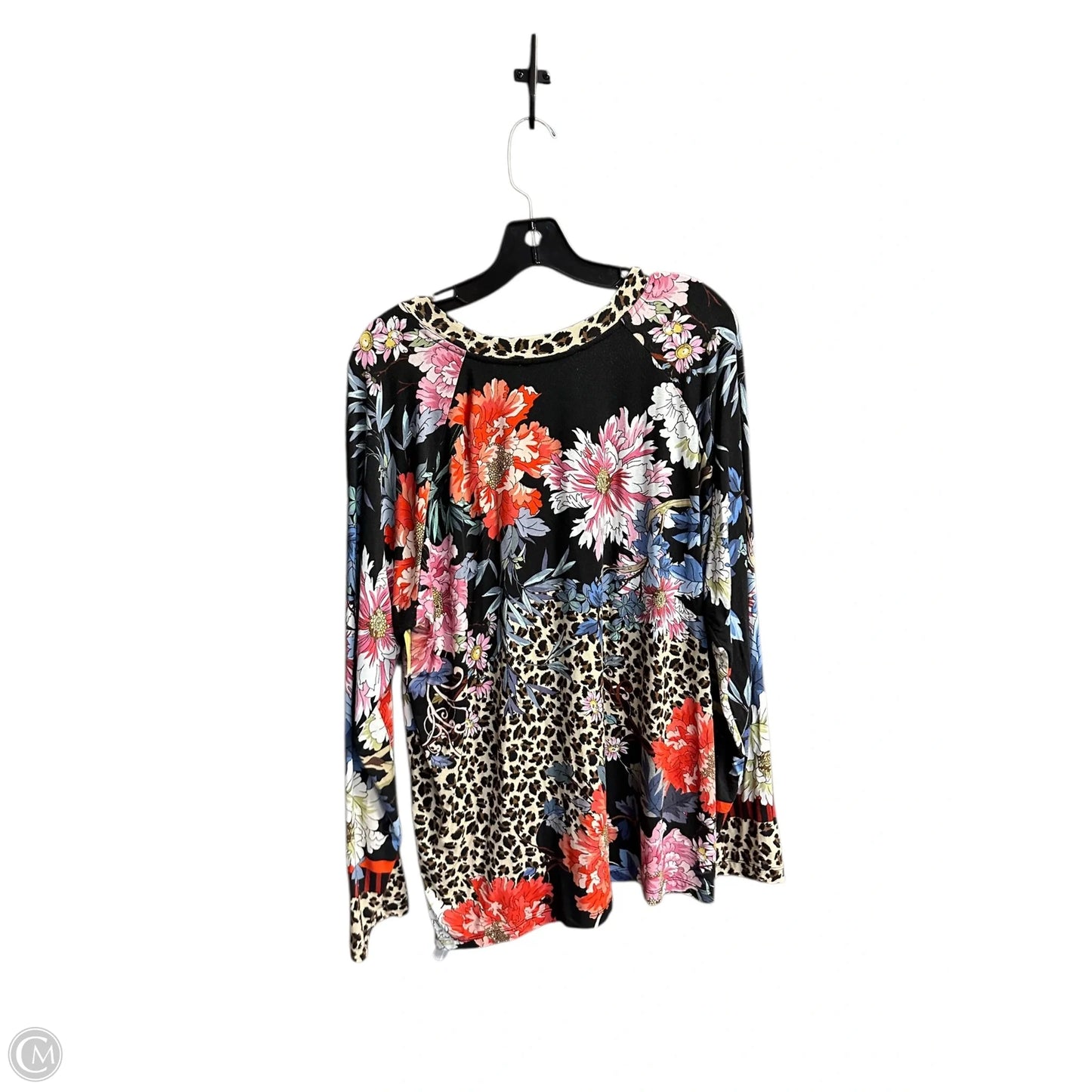 Top Long Sleeve Basic By Johnny Was In Multi-colored, Size: Xl