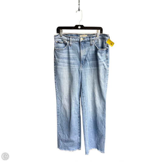 Jeans Wide Leg By Madewell In Blue Denim, Size: 10